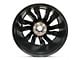 12-Spiral Spoke Replica Aluminum Black 6-Lug Wheel; 22x9; 28mm Offset (07-13 Silverado 1500)