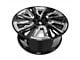 12-Spiral Spoke Replica Aluminum Black 6-Lug Wheel; 22x9; 28mm Offset (07-13 Silverado 1500)