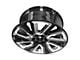 12-Spiral Spoke Replica Aluminum Black 6-Lug Wheel; 22x9; 28mm Offset (07-13 Silverado 1500)