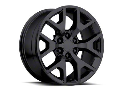 2014 Sierra Replica Gloss Black 6-Lug Wheel; 22x9; 31mm Offset (07-13 Silverado 1500)