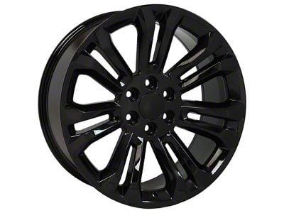 2015 Sierra Replica Gloss Black 6-Lug Wheel; 22x9; 24mm Offset (07-13 Silverado 1500)