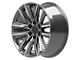 CA91 Gunmetal with Polished Face 6-Lug Wheel; 20x9; 28mm Offset (07-13 Silverado 1500)