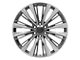 CA93 Gunmetal with Polished Face 6-Lug Wheel; 24x10; 28mm Offset (07-13 Silverado 1500)