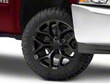 Chevy Snowflake Replica Gloss Black 6-Lug Wheel; 20x9; 27mm Offset (07-13 Silverado 1500)