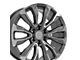 CV30 Gunmetal Machined 6-Lug Wheel; 22x9; 28mm Offset (07-13 Silverado 1500)