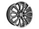 CV30 Gunmetal Machined 6-Lug Wheel; 22x9; 28mm Offset (07-13 Silverado 1500)