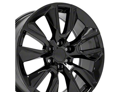 CV32 Black 6-Lug Wheel; 22x9; 28mm Offset (07-13 Silverado 1500)