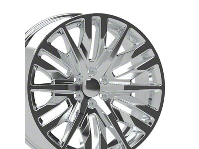 CV33 Chrome 6-Lug Wheel; 24x10; 28mm Offset (07-13 Silverado 1500)