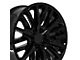 CV33 Gloss Black 6-Lug Wheel; 22x9; 28mm Offset (07-13 Silverado 1500)