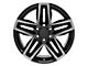 CV34B Black Machined 6-Lug Wheel; 20x9; 26mm Offset (07-13 Silverado 1500)