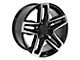 CV34B Black Machined 6-Lug Wheel; 20x9; 26mm Offset (07-13 Silverado 1500)