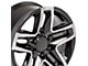 CV34B Machined 6-Lug Wheel; 18x8.5; 26mm Offset (07-13 Silverado 1500)