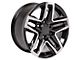 CV34B Machined 6-Lug Wheel; 18x8.5; 26mm Offset (07-13 Silverado 1500)