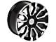 CV35 Black Machined 6-Lug Wheel; 18x8.5; 24mm Offset (07-13 Silverado 1500)