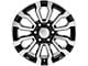 CV35 Black Machined 6-Lug Wheel; 18x8.5; 24mm Offset (07-13 Silverado 1500)