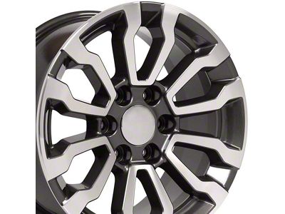 CV35 Gunmetal Machined 6-Lug Wheel; 18x8.5; 24mm Offset (07-13 Silverado 1500)