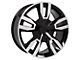 CV40 Black Machined 6-Lug Wheel; 22x9; 24mm Offset (07-13 Silverado 1500)