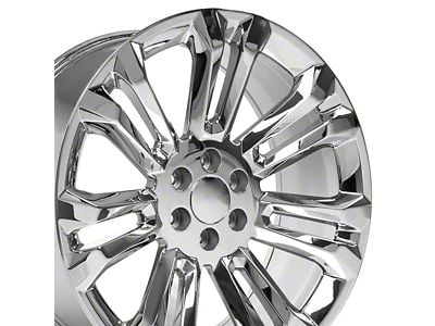 CV43 Chrome 6-Lug Wheel; 24x10; 24mm Offset (07-13 Silverado 1500)