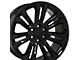 CV43 Gloss Black 6-Lug Wheel; 22x9; 24mm Offset (07-13 Silverado 1500)