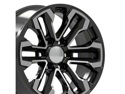 CV69 Gloss Black 6-Lug Wheel; 18x8.5; 26mm Offset (07-13 Silverado 1500)