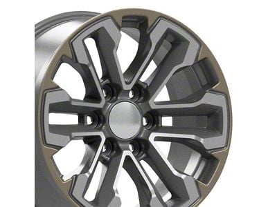 CV69 Gunmetal 6-Lug Wheel; 18x8.5; 26mm Offset (07-13 Silverado 1500)