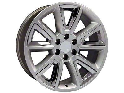 CV73 Hyper with Chrome 6-Lug Wheel; 22x9; 24mm Offset (07-13 Silverado 1500)