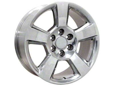 CV76 Polished 6-Lug Wheel; 20x9; 27mm Offset (07-13 Silverado 1500)