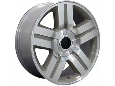 CV84 Machined 6-Lug Wheel; 22x9; 31mm Offset (07-13 Silverado 1500)