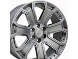 CV93B Hyper Black with Chrome Insert 6-Lug Wheel; 22x9; 31mm Offset (07-13 Silverado 1500)