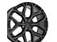 CV98B Black Milled 6-Lug Wheel; 24x10; 24mm Offset (07-13 Silverado 1500)