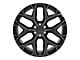 CV98B Black Milled 6-Lug Wheel; 24x10; 24mm Offset (07-13 Silverado 1500)