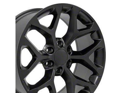 CV98B Satin Black 6-Lug Wheel; 20x9; 24mm Offset (07-13 Silverado 1500)