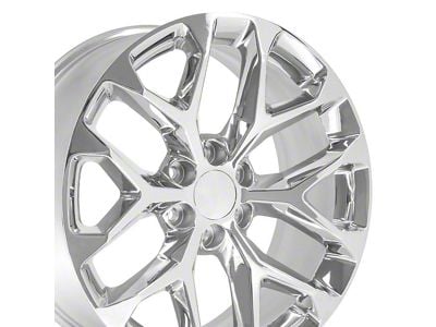 CV98C Chrome 6-Lug Wheel; 22x9; 28mm Offset (07-13 Silverado 1500)