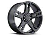 Silverado Replica Gloss Black 6-Lug Wheel; 22x9; 24mm Offset (07-13 Silverado 1500)