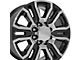 CV70B Black Machined 8-Lug Wheel; 20x8.5; 47mm Offset (11-14 Silverado 2500 HD)