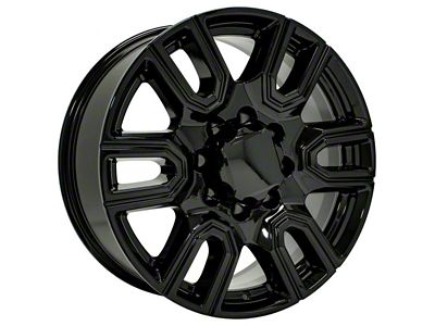 CV96B Black 8-Lug Wheel; 20x8.5; 47mm Offset (11-14 Silverado 2500 HD)