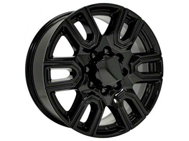 CV96B Black 8-Lug Wheel; 20x8.5; 47mm Offset (11-14 Silverado 2500 HD)