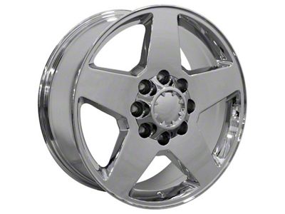 Silverado Style Chrome 8-Lug Wheel; 20x8.5; 44mm Offset (11-14 Silverado 2500 HD)