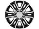 CV70B Black Machined 8-Lug Wheel; 20x8.5; 47mm Offset (11-14 Silverado 3500 HD SRW)