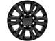 CV70B Black 8-Lug Wheel; 20x8.5; 47mm Offset (11-14 Silverado 3500 HD SRW)