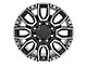 CV97B Black Milled 8-Lug Wheel; 20x8.5; 47mm Offset (11-14 Silverado 3500 HD SRW)