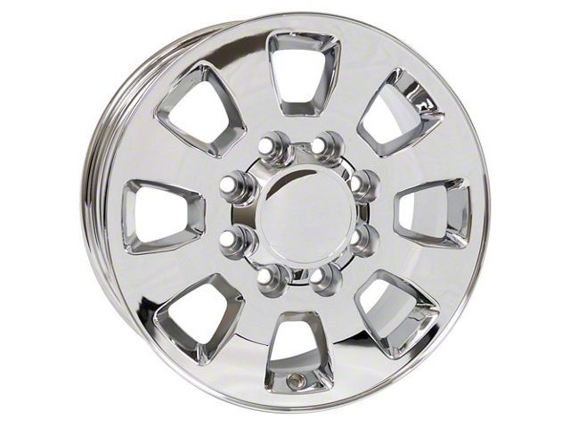 OE Style Chrome 8-Lug Wheel; 18x8; 44mm Offset (11-14 Silverado 3500 HD SRW)