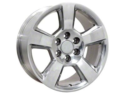 Tahoe Style Polished 6-Lug Wheel; 20x9; 27mm Offset (07-14 Tahoe)