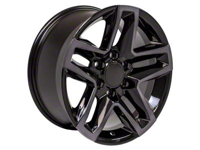 CV34 Gloss Black Machined Tinted 6-Lug Wheel; 18x8.5; 28mm Offset (07-14 Tahoe)