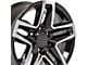 CV34 Gloss Black Machined 6-Lug Wheel; 18x8.5; 26mm Offset (07-14 Tahoe)