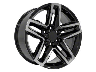 CV34B Black Machined 6-Lug Wheel; 20x9; 26mm Offset (07-14 Tahoe)