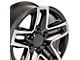 CV34B Machined 6-Lug Wheel; 18x8.5; 26mm Offset (07-14 Tahoe)