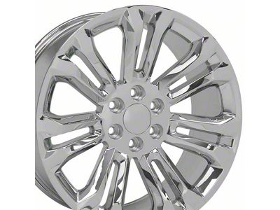 CV43 Chrome 6-Lug Wheel; 22x9; 24mm Offset (07-14 Tahoe)