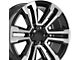 CV44 Gloss Black Machined 6-Lug Wheel; 20x9; 24mm Offset (07-14 Tahoe)