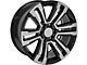 CV44 Gloss Black Machined 6-Lug Wheel; 20x9; 24mm Offset (07-14 Tahoe)